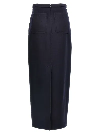 Max Mara Palo Skirts Blue In Black