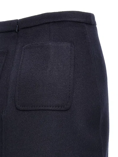 Max Mara Palo Skirts Blue In Black
