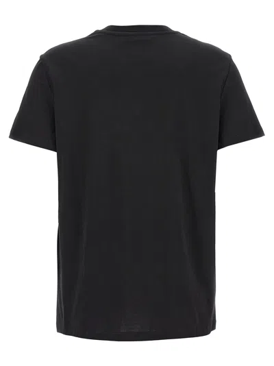 Max Mara Papaia Logo Cotton T-shirt In Black