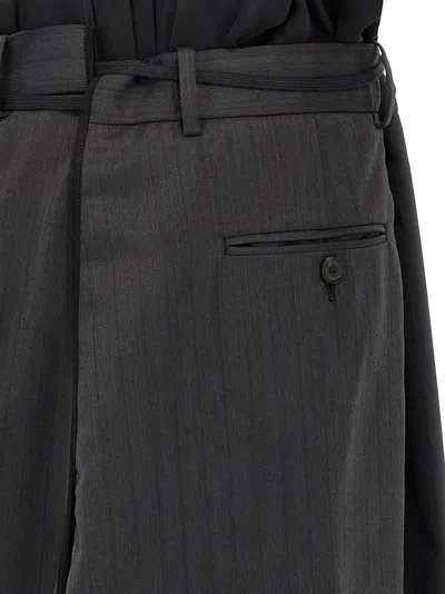 Balenciaga Patched Long Slip Dress With Asymmetric Straps