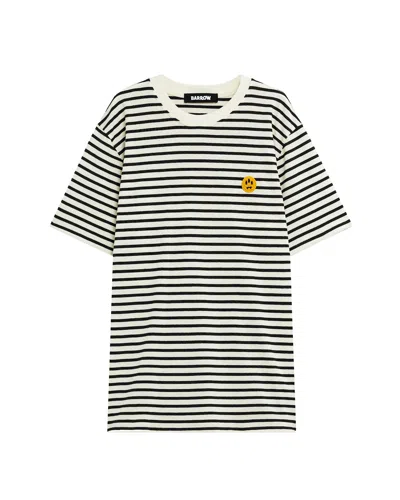 Barrow T-shirt Con Motivo A Righe Nera