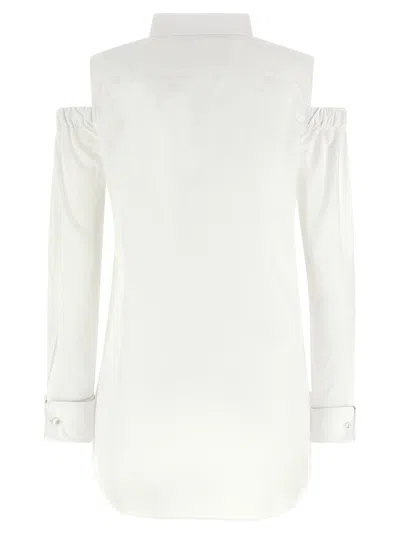 Max Mara Cut-out Shirt In White