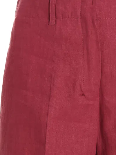 Max Mara Fuchsia Rebecca Pants In Red