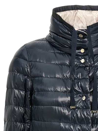 Herno Reversible Down Jacket Casual Jackets And Parka Multicolor In Black