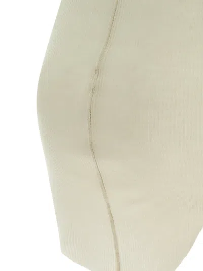Rick Owens Ribbed Tank Top Tops Beige