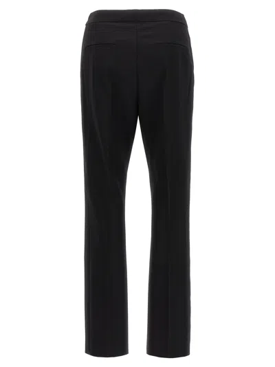 Max Mara Tailored Trousers With Pockets And Belt Loops In Black