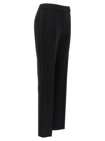Max Mara Tailored Trousers With Pockets And Belt Loops In Black