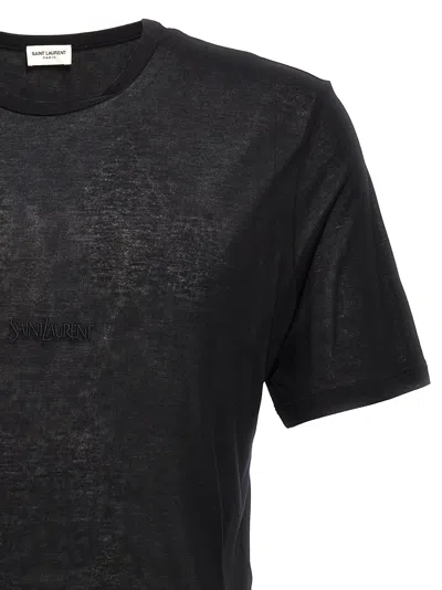 Saint Laurent Black T-shirt With Logo