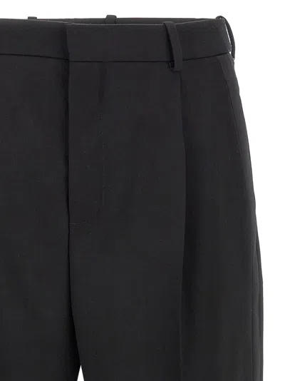 Saint Laurent Black Single Pleat Smoking Pant
