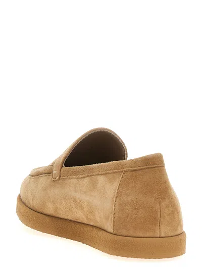 Max Mara Beige Goat Leather Loafers