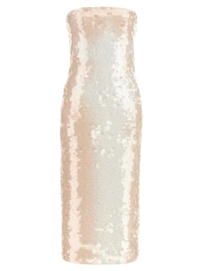 Sportmax Strapless Sequin Embellished Midi Dress