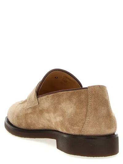 Brunello Cucinelli Classic Suede Loafers With Rubber Sole