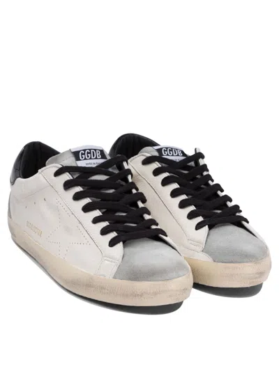 Golden Goose Deluxe Brand White Low Top Sneakers With Suede Toe