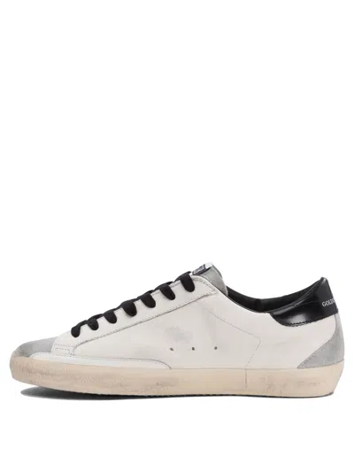 Golden Goose Deluxe Brand White Low Top Sneakers With Suede Toe