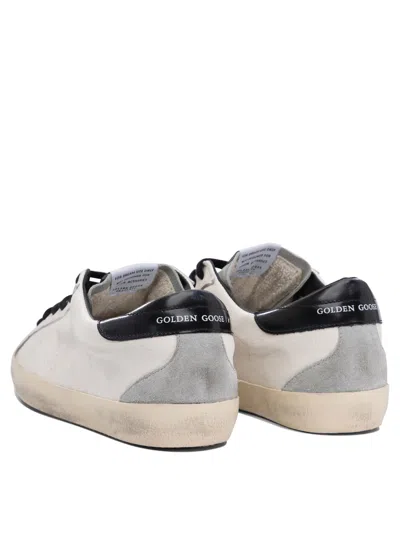 Golden Goose Deluxe Brand White Low Top Sneakers With Suede Toe