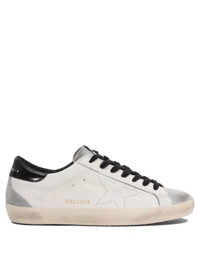 Golden Goose Deluxe Brand White Low Top Sneakers With Suede Toe