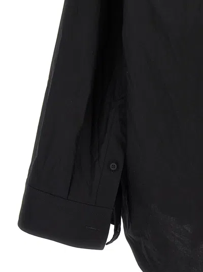 Balenciaga Suspended Cotton Poplin Dress In Black