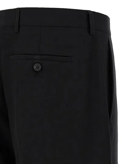 Rick Owens Wide-leg Tailored Wool Pants With Pleat Detail In Black