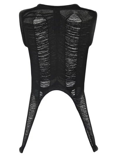 Rick Owens Tanja T Tops Black In Black
