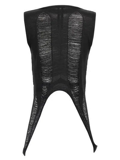 Rick Owens Tanja T Tops Black In Black