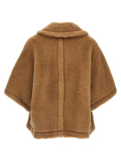 Max Mara Tenebre Capes Beige In Brown