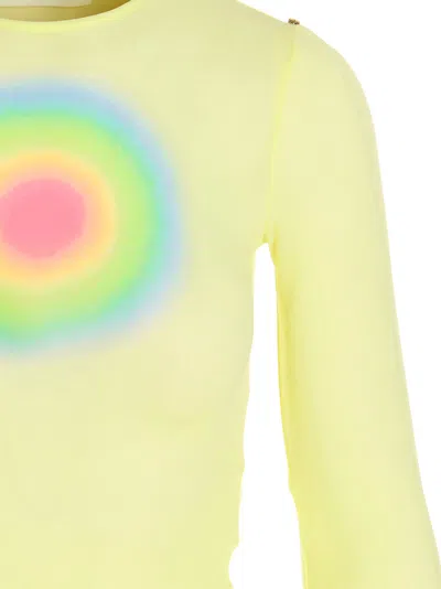 Sportmax Terry Top With Colorful Print In Yellow