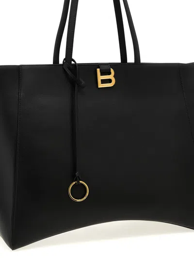 Balenciaga Tote Hourglass Soft Tote Bag Black