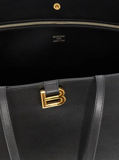 Balenciaga Tote Hourglass Soft Tote Bag Black