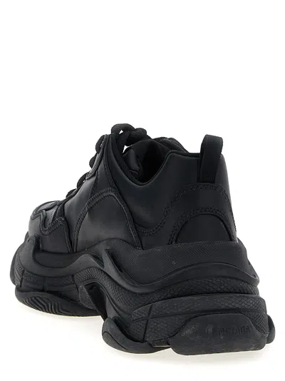 Balenciaga Black Sneaker Triple S Sporty In Black