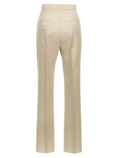 Max Mara Beige Turbigo Pants In Neutral