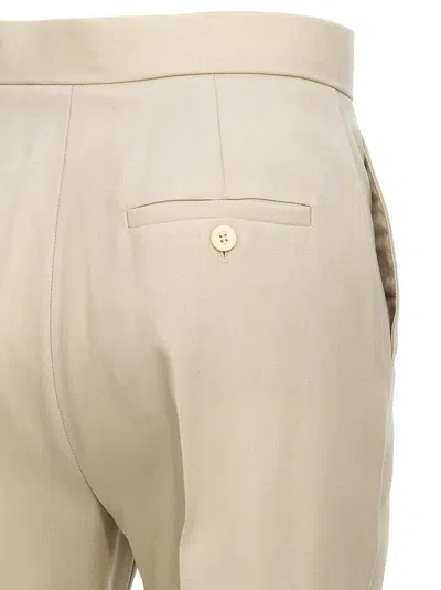 Max Mara Beige Turbigo Pants In Neutral
