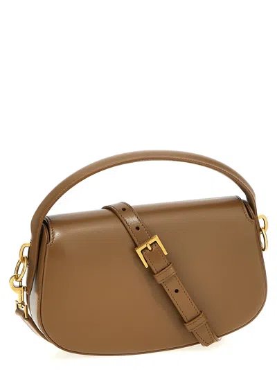 Saint Laurent Voltaire Shoulder Bags Brown