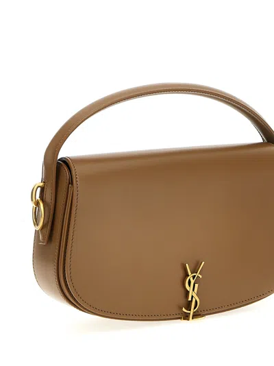 Saint Laurent Voltaire Shoulder Bags Brown