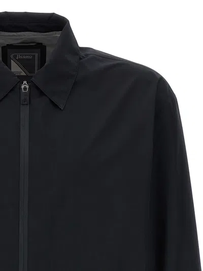 Herno Windproof Jacket Casual Jackets And Parka Black In Black