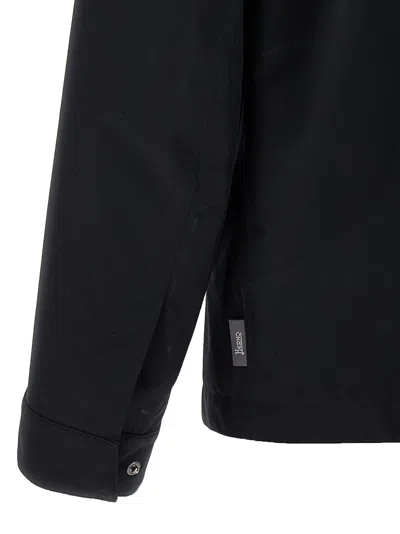 Herno Windproof Jacket Casual Jackets And Parka Black In Black