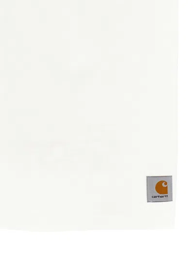 Carhartt Organic Cotton T-shirt With Logo Embroidery On The Front In Multi