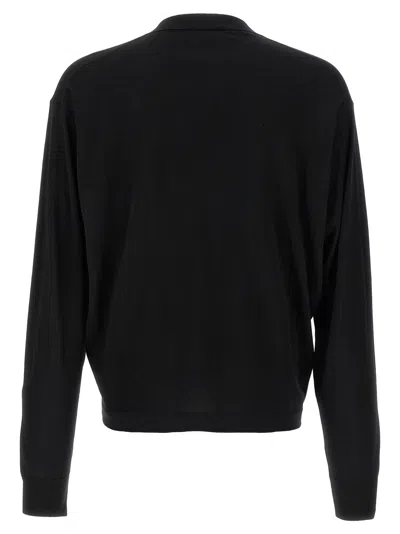 Saint Laurent Wool Cardigan With Long Sleeves And V-neckline