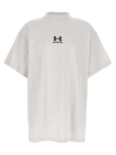 Balenciaga Chalk Cottonx Under Armour Oversize T-shirt In White