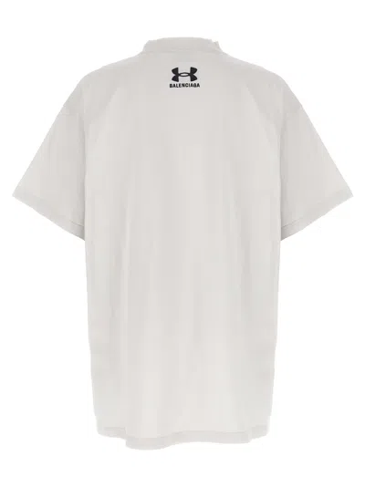 Balenciaga Chalk Cottonx Under Armour Oversize T-shirt In White