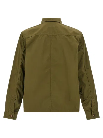 Saint Laurent Green Jacket With Pockets On The Front In Cotton Man In Green