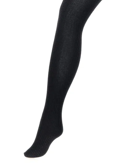 Max Mara Zavorra Socks Gray In Black