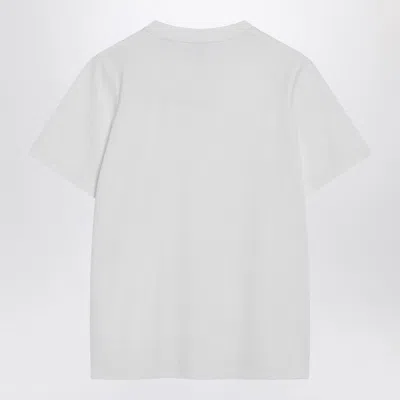 Burberry Cotton Check Label T-shirt In White