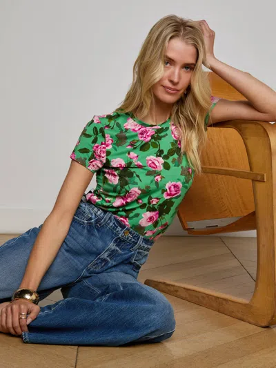 L Agence Beau Wide-leg Jean In Blue