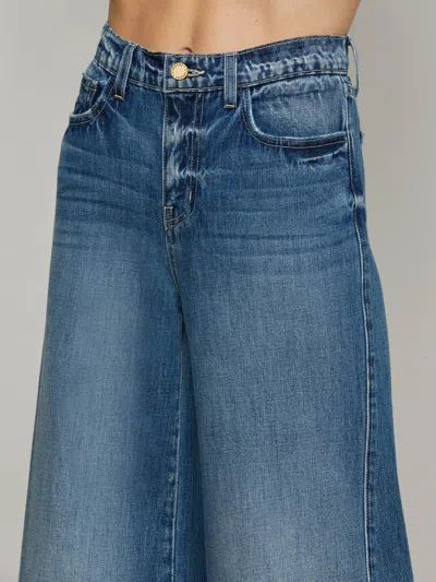 L Agence Beau Wide-leg Jean In Blue