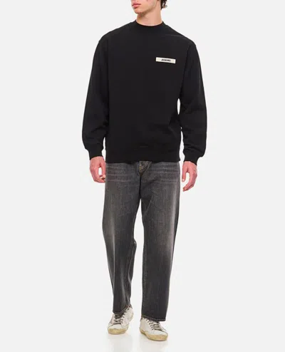 Jacquemus Le Sweatshirt Gros Grain In Black