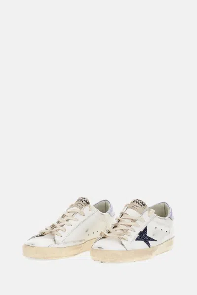 Golden Goose Sneakers Super Star White/black/wisteria In White
