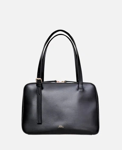 Apc A.p.c. Black Shoulder Bag With Versatile Carrying Options