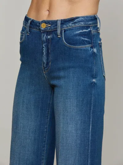 L Agence Clayton Wide-leg Jean In Blue