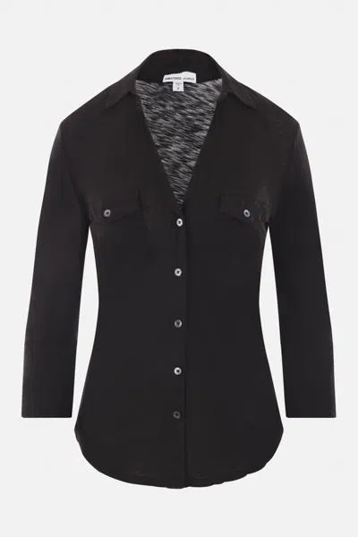 James Perse Slub Supima Cotton Shirt