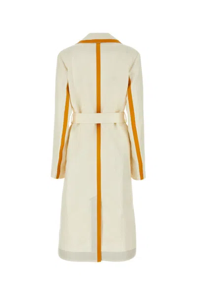Chloé Leather-trimmed Linen-canvas Trench Coat